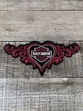 Harley Davidson Red Motorcycles Embroidered Patch Wing Logo Iron/sew On picture
