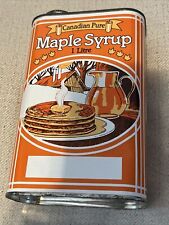 Canadian Pure maple Syrup Tin 1 Liter  picture