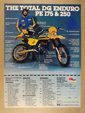 1979 DG Total Enduro Suzuki PE 175 Motorcycle vintage print Ad picture