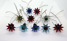 10 Old Matchless glass Stars, christmas tree lights, ca. 1930  (# 15712) picture
