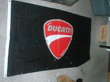 DUCATI Racing Motorcycles Dealer's Dealership Wall Banner Flag 3' x 5' with Logo picture