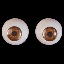 Life Size CHEAP EYEBALLS Body Part Prop Adult Human FULL ROUND Doll Eyes-BROWN picture