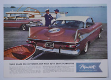 1959 Plymouth Sports Fury Jordan Marsh Landing Miami Fl VTG Original Print Ad picture