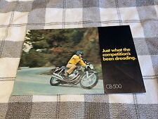 1971 Honda CB-500 Super Sport 500 Motorcycle Bike Vintage Sales Brochure Folder picture