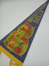 Vintage Wisconsin Dells WISCONSIN Souvenir Pennant Flag  picture