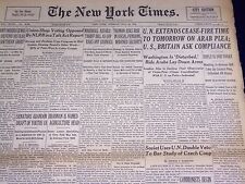 1948 MAY 25 NEW YORK TIMES - U. N. EXTENDS CEASE-FIRE TIME - NT 3593 picture