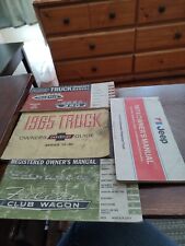 VINTAGE 1965 FORD TRUCK MANUAL ,Econoline Wagon,1974 Jeep, 1965 Chevy Lot 4 picture