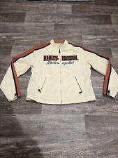 Harley-Davidson Jacket White & Orange RN 103819 CA 03402 Womens Size XL picture