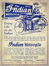 1915 INDIAN MOTORCYCLE HENDEE MFG CO HEAVY DUTY USA MADE METAL ADVERTISING SIGN picture