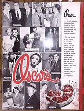 1940s OSCAR'S RESTAURANT MENU VANCOUVER B.C. MANY CELEBRITIES ON COVER  W75 picture
