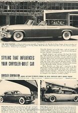 1953 Chrysler K-310 C-200 Phaeton - Original Advertisement Print Art Car Ad J620 picture
