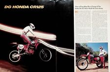 1979 DG Honda CR125 - 5-Page Vintage Motorcycle Article picture