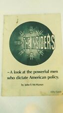 THE INSIDERS A Look at  Powerful Men John F. McManus John Birch Society C21 scj picture