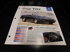 1975-1981 Triumph TR7 Spec Sheet Brochure Photo Poster 76 77 78 79 80 picture