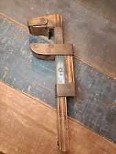 Vintage Early Antique L.S. Starret CO. Wood And Brass Handmade Caliper # 320 picture