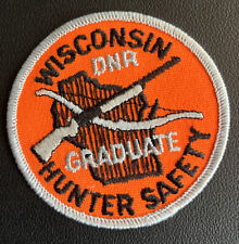 Wisconsin DNR Hunter Safety Graduate Patch Vintage picture