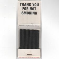 c1960s Matchless Headless Matchbook American Lung Ass of Iowa Cancer Smoking C18 picture