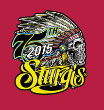 2015 STURGIS RALLY 75th Anniversary Indian Profile BIKER PATCH picture