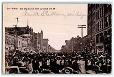 1910 Gee Whiz See Bunch that Greeted Me at Sault Ste Marie Michigan MI Postcard picture