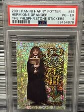 2001 Panini Harry Potter & The Philosophers Stone Sticker Hermione Granger PSA # picture