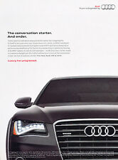 2012 Audi A8 - Original Advertisement Car Print Ad J319 picture