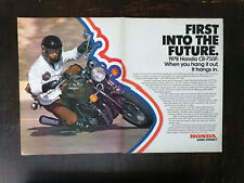 Vintage 1978 Honda CB-750F Motorcycle 2 Page Original Ad picture