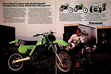 1980 Kawasaki KX125 Brad Lackey - 2-Page Vintage Motorcycle Ad picture