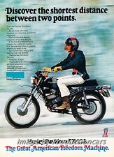 1973 Harley Davidson TX-125 Motorcycle v2- Classic Vintage Advertisement Ad H63 picture