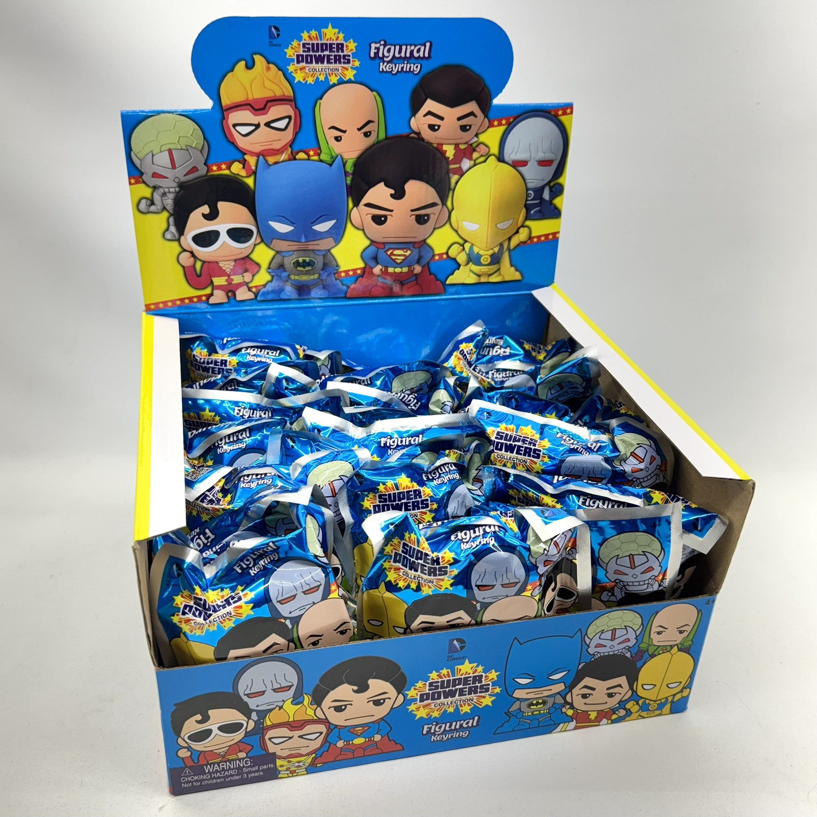 1x New DC Comics Super Powers Collection hero Figural 3D Keyring chain Blind Bag