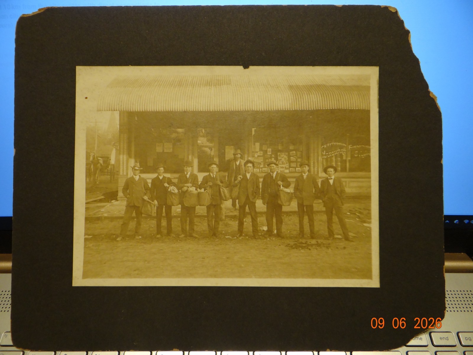 1908 Vintage Rare Madison Missouri Named Mail Carriers Photograph (near Moberly)