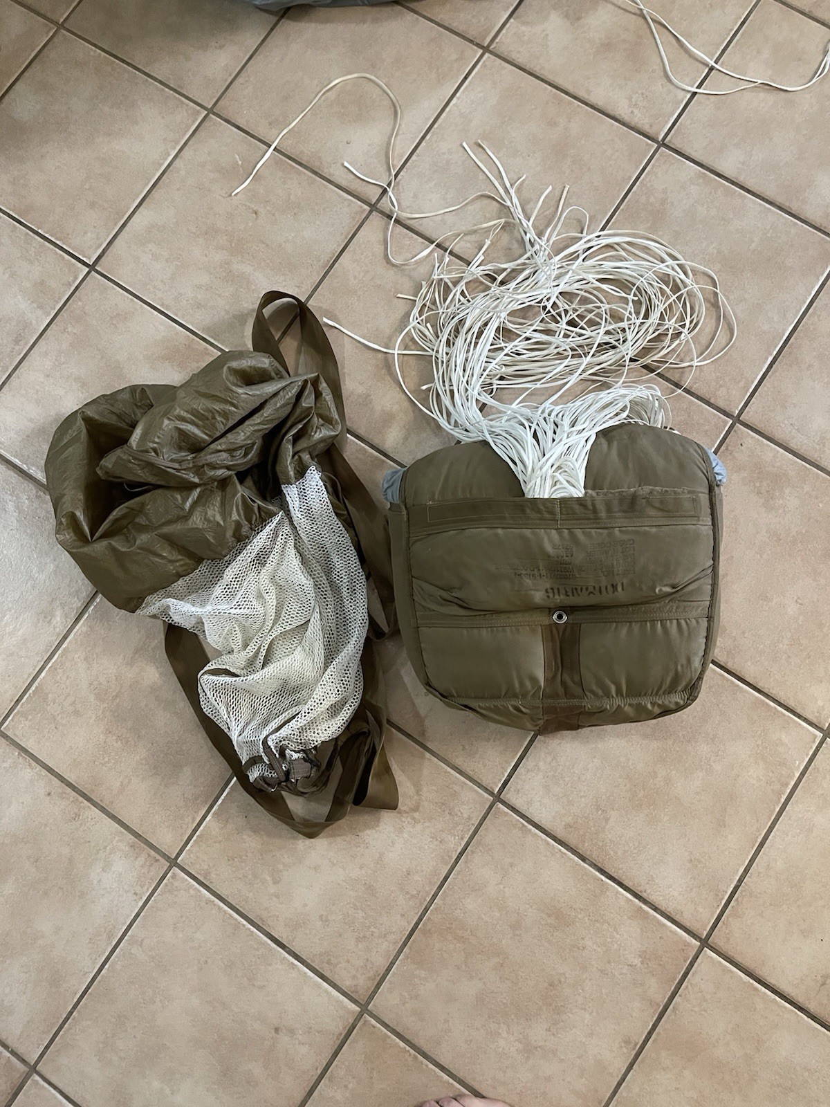 RA-1 Parachute Reserve Canopy With Free Bag