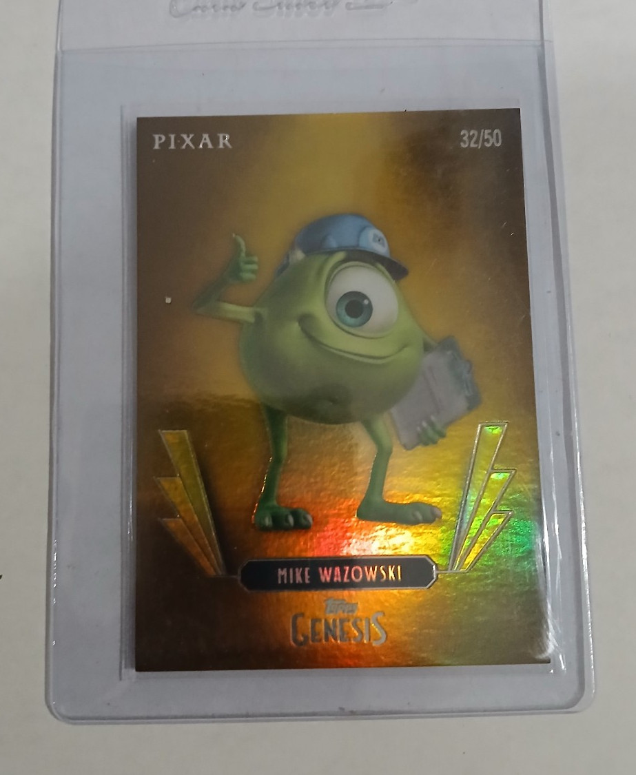2025 topps disney genesis #56 Mike Wazowski /50 GOLD