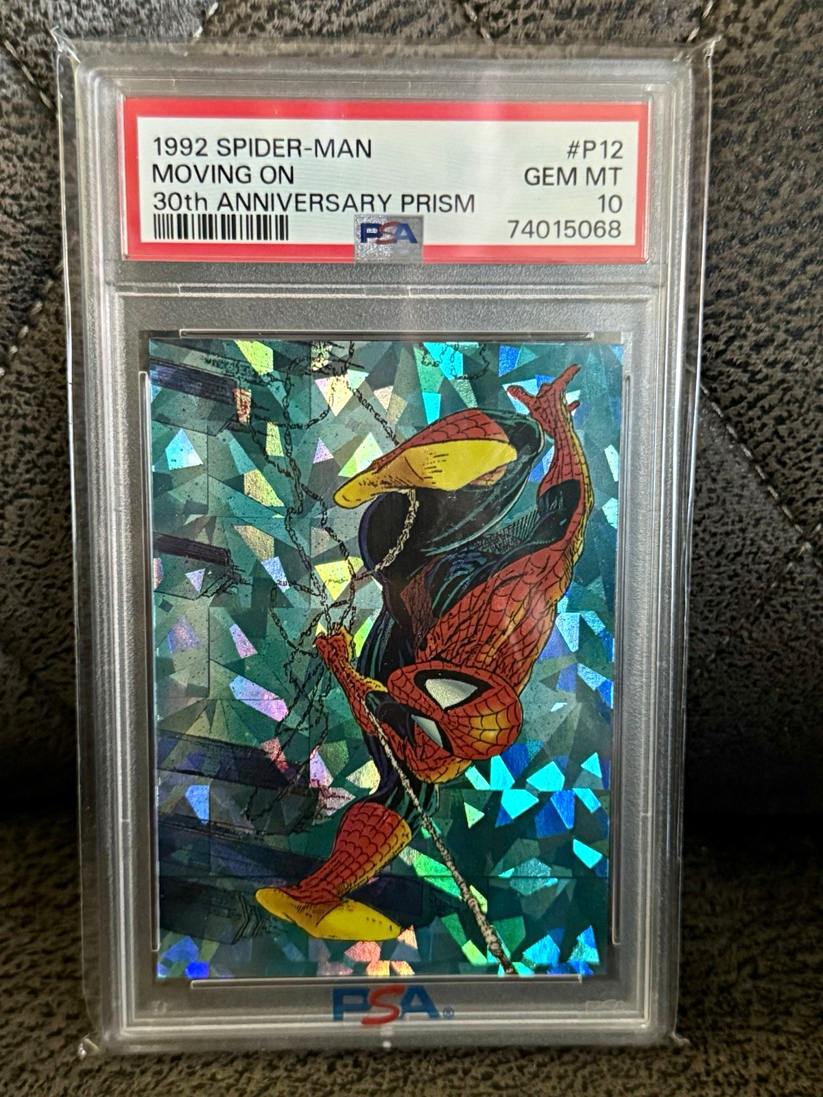  1992 Spider-Man 30th Anniversary Prism #P12 Moving On PSA 10 💎💎💎