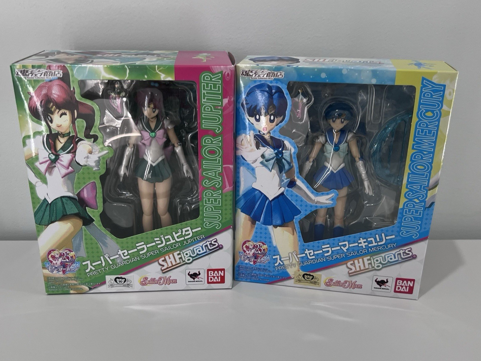 S.H.Figuarts Super Sailor Jupiter and Mercury Action Figure Tamashii Nations set