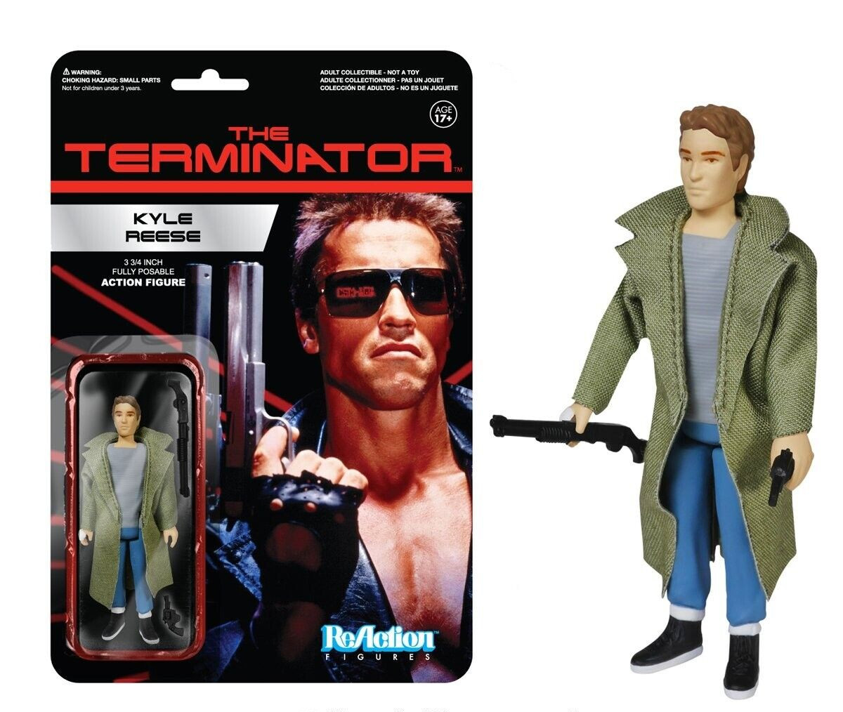 The Terminator Kyle Reese Super7 Funko Reaction Action Figure Toy Vaulted - NEW The Terminator Kyle Reese Super7 Funko Reaction Action Figure Toy Vaulted - NEW