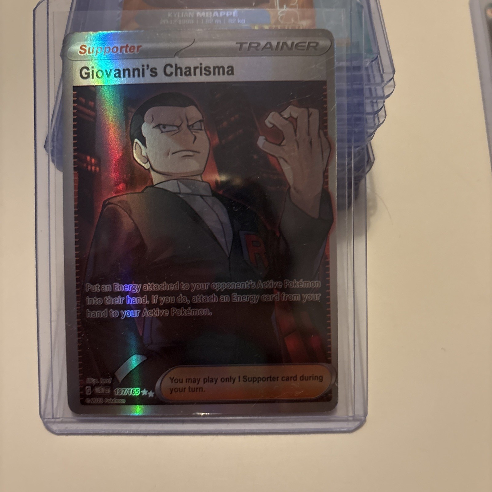 Giovanni's Charisma - 197/165 - Scarlet Violet 151 (Pokemon) NM