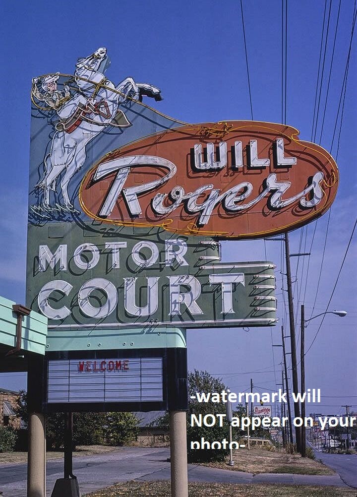 Route 66 Will Rogers Motor Court PHOTO Historic Tulsa Oklahoma Motel Now GONE