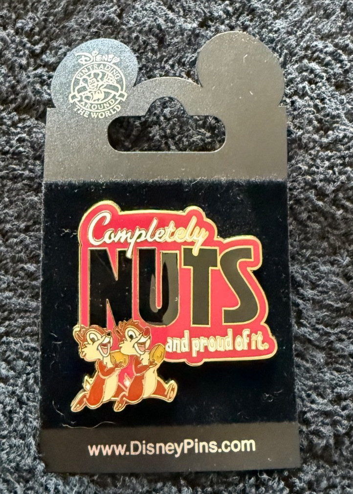 Disneyland DLR 2008 Completely Nuts and Proud Of It Chip N Dale Pin Open NOC