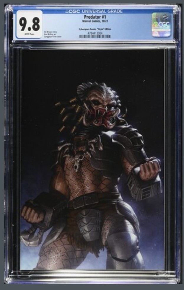 Predator #1 CGC 9.8 CyberspaceComics Exclusive  Marvel 2022- Junggeun Yoon Cover