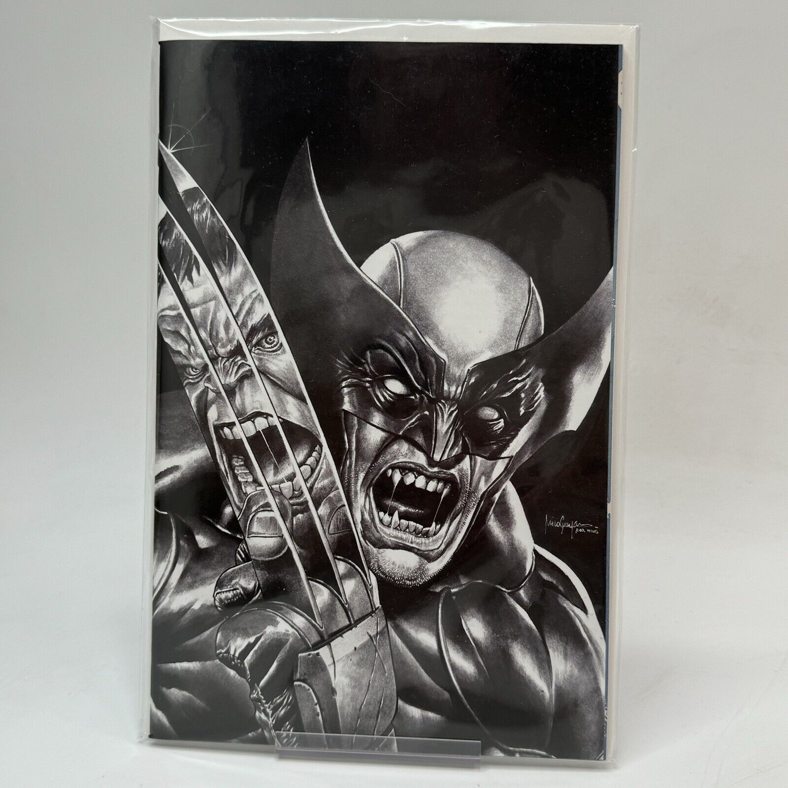 Wolverine 1 C2E2 (2020) Mico Suayan Variant D Cover Near Mint B&W Ultra Rare