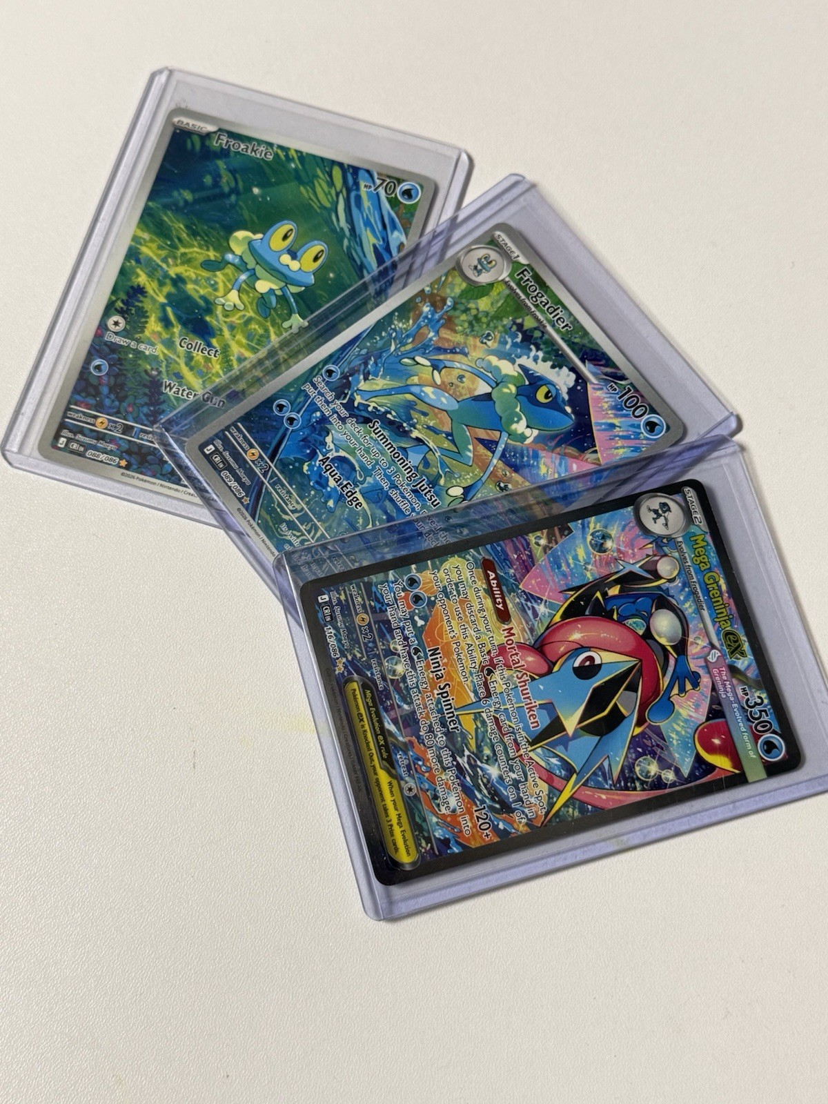 Mega Greninja Ex SIR 116/086 Chaos Rising Holo 3 Card Lot English Pokemon