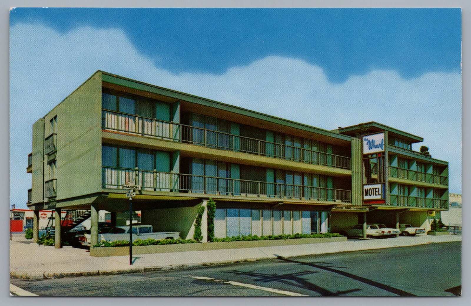 The Wharf Motel Fisherman\'s Wharf San Francisco California Postcard