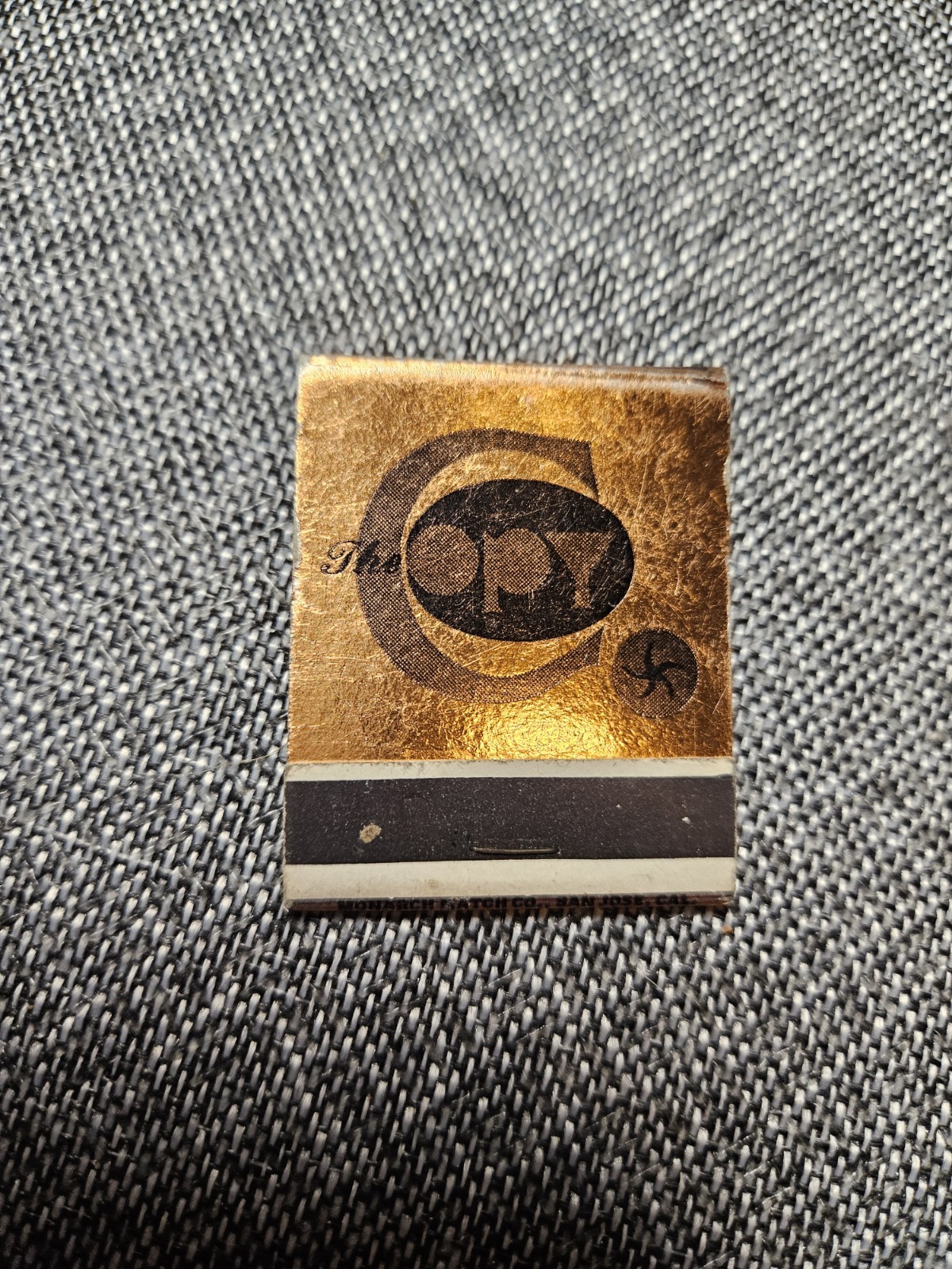 Vintage The Copy Company Seattle Washington Matchbook Monarch Match Co Gold Foil