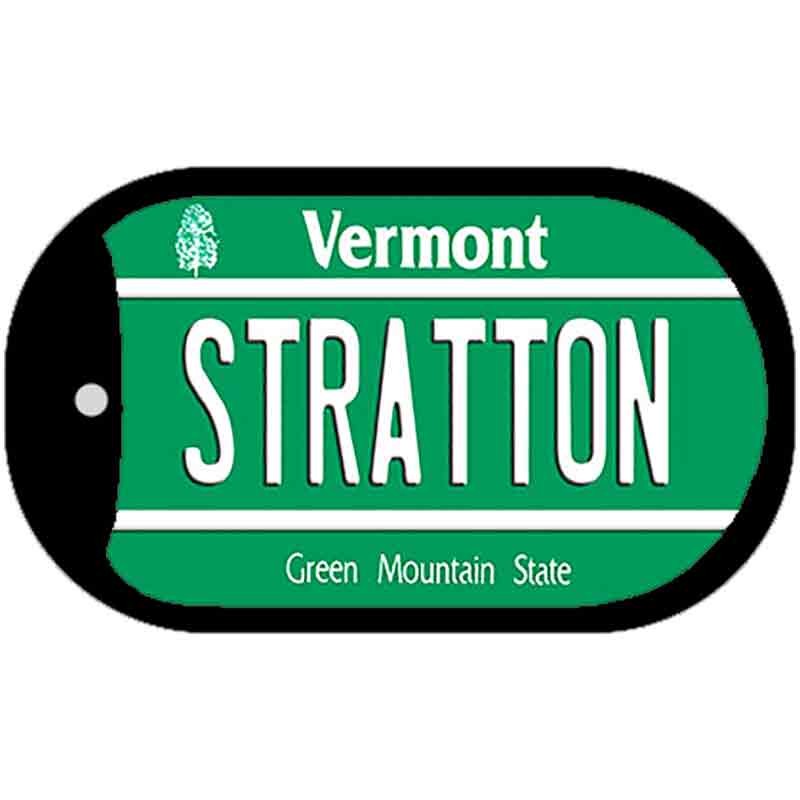 Stratton Vermont Novelty Metal Dog Tag Necklace 2