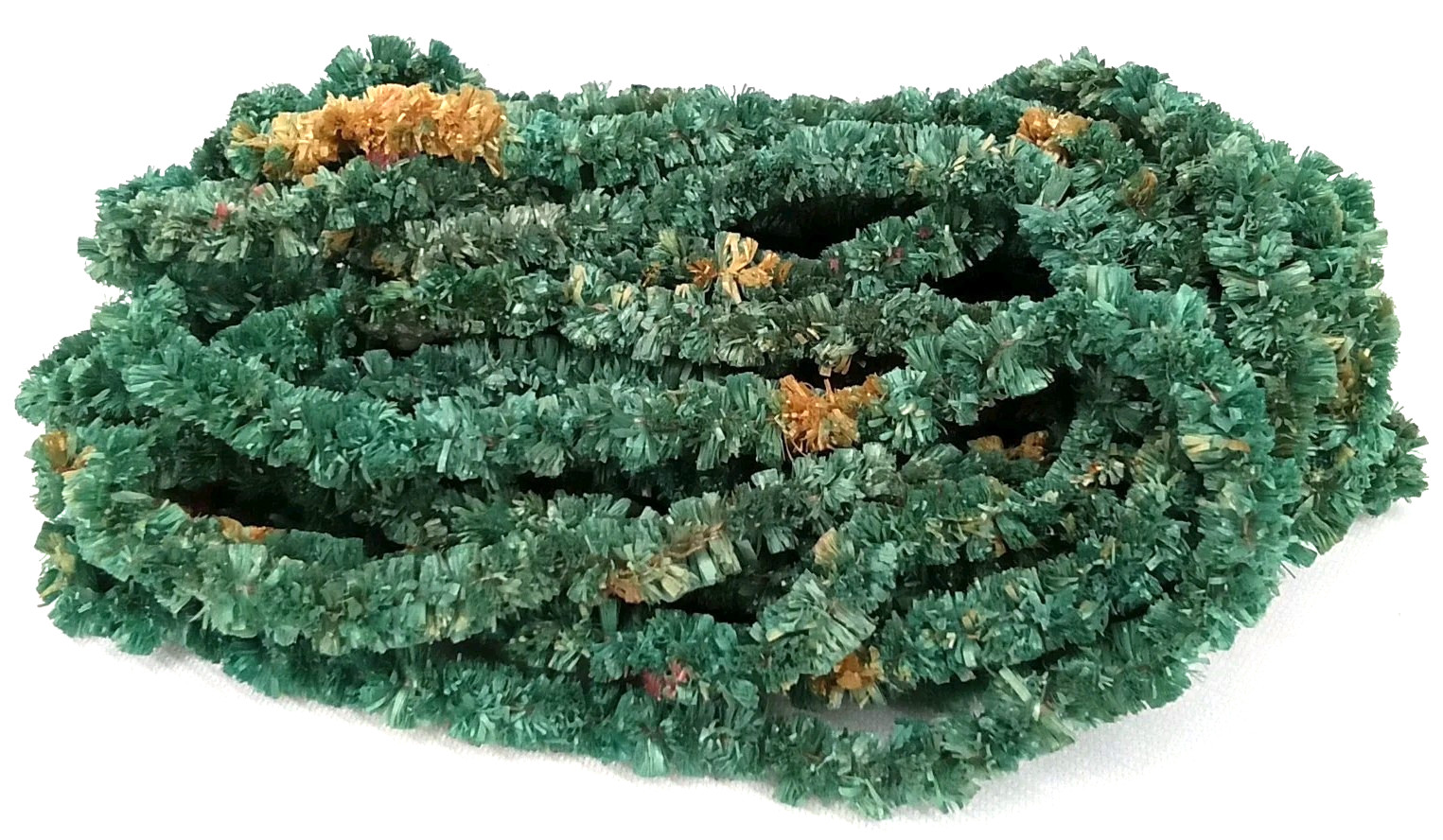 Antique 1940s Chenille Christmas Tree Garland Green 208