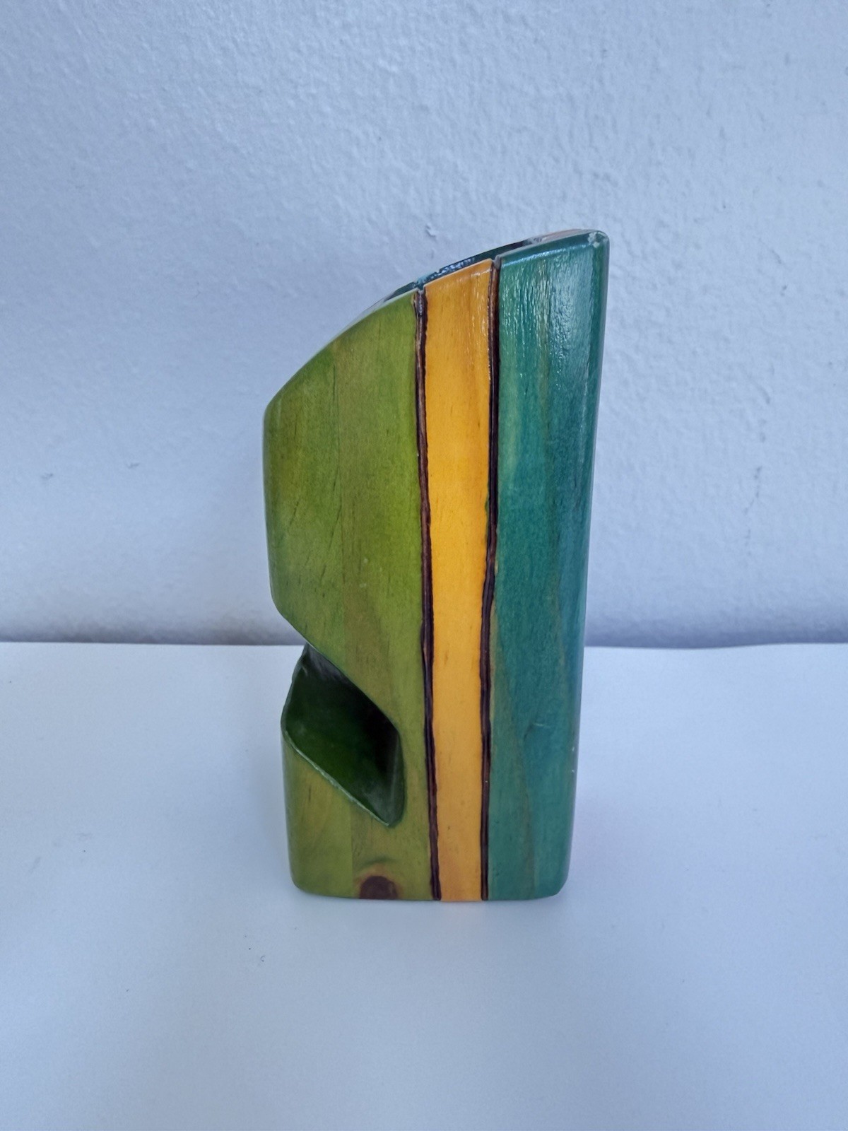 Vintage Caleidoscopio Hand-Painted Wooden Desk Organizer – Bolivia