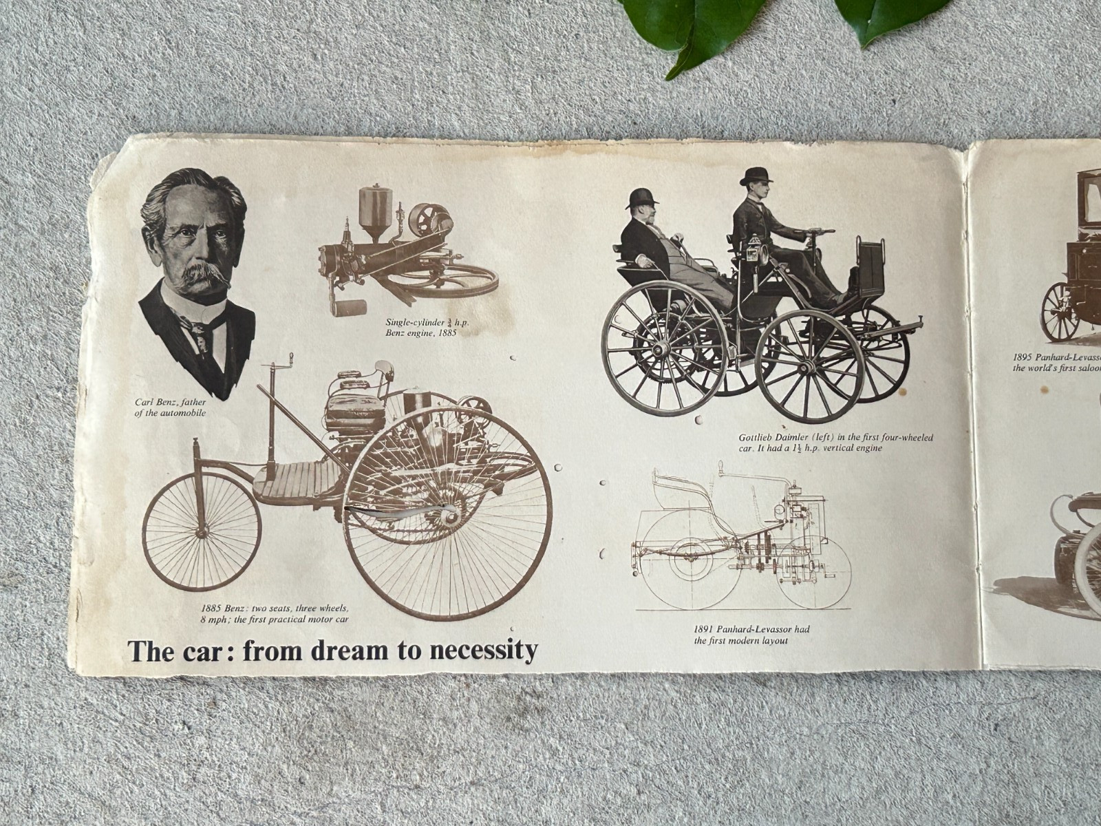 OLD VINTAGE RARE AA BOOK OF THE CAR, EVOLUTION OF THE CAR COLLECTIBLE BOOK PART