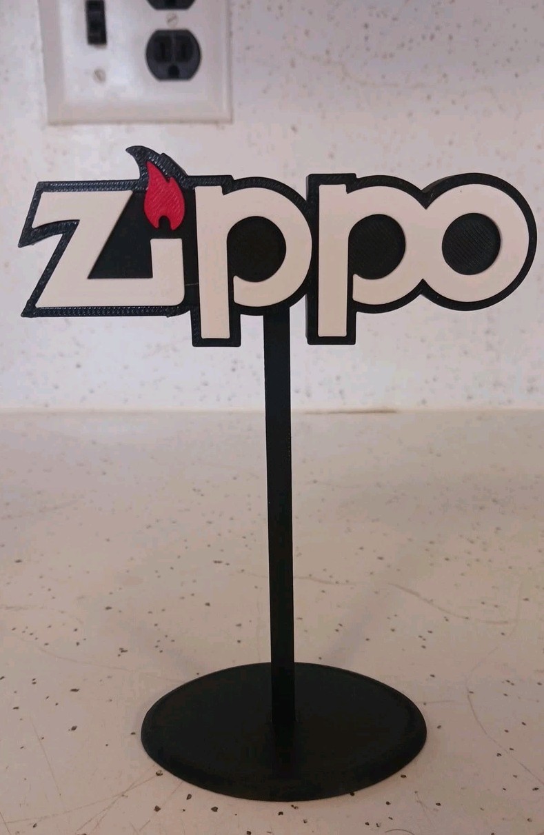 Zippo Lighters Cigar Cigarette Miniature Display Sign *One Sided* 5.75\