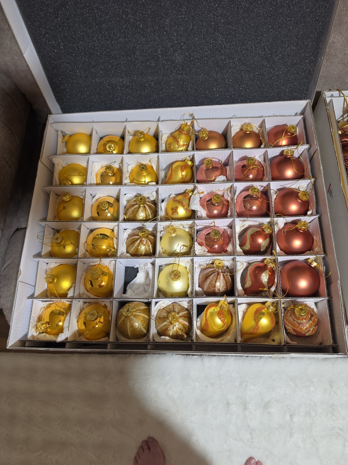  2 Boxes Of Vintage  Christmas Ornaments And Accessories Beautiful