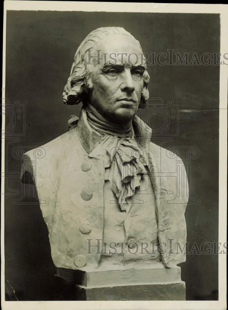 1929 Press Photo Bust of James Madison at the Hall of Fame, New York University